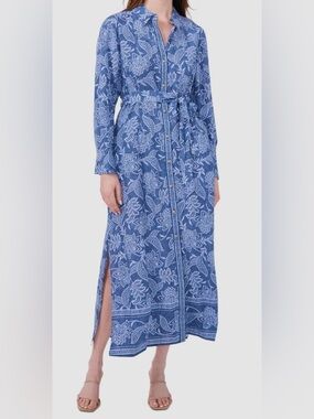 Blue Floral Maxi Dress